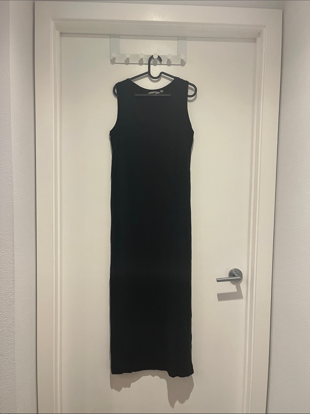 Athleta Black Sleeveless Maxi Tank Dress
